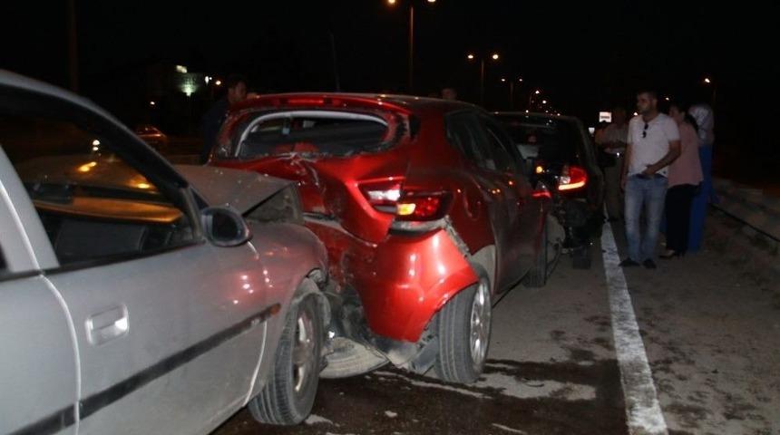 Düzce’de 4 Araç Birbirine Girdi: 1 Yaralı