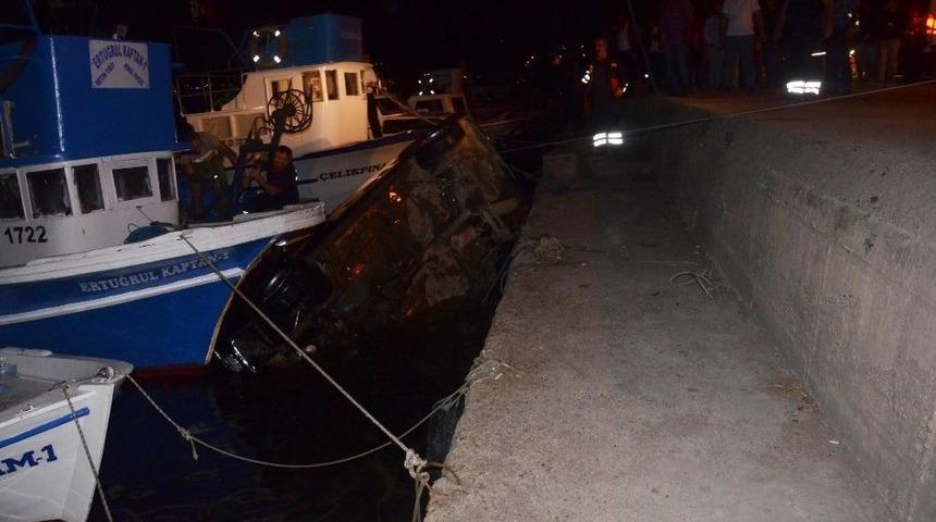 Sinop&rsquo;ta Otomobil Denize U&ccedil;tu