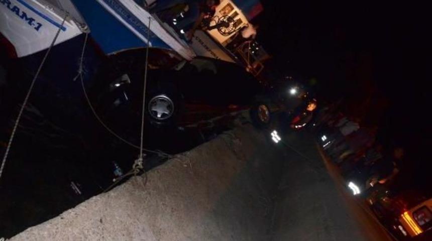 Sinop'ta Otomobil Denize U&ccedil;tu