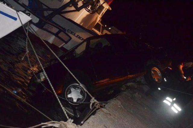Sinop ta Otomobil Denize Uçtu 1