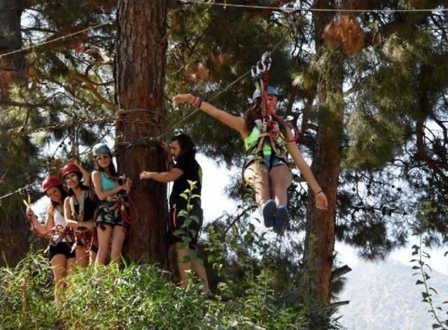 Ağaçlar Arasında Zipline Heyecanı