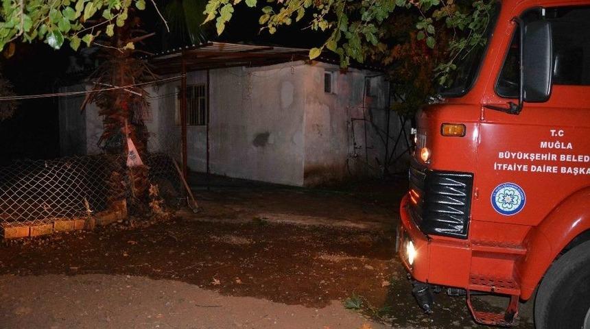 Ortaca&rsquo;da Ev Yangını