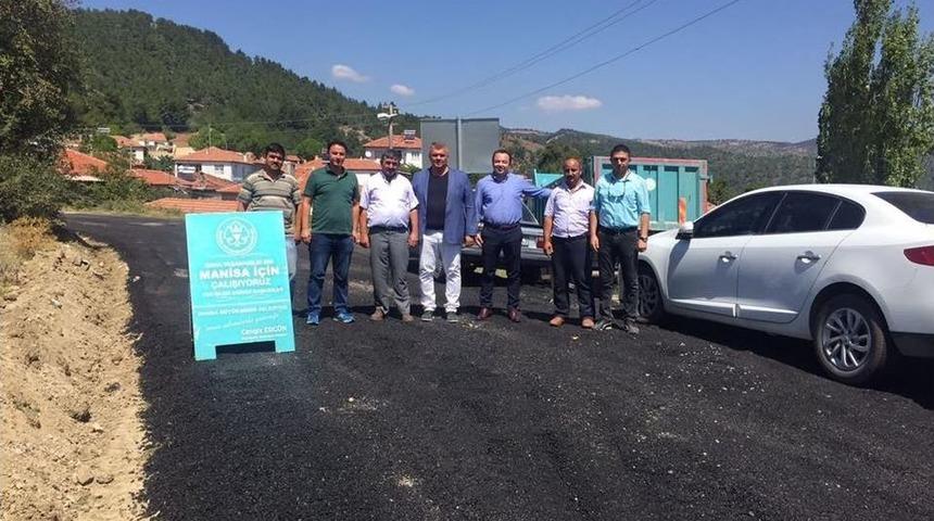 Genişletilen Yolda Asfalt &Ccedil;alışması Yapıldı