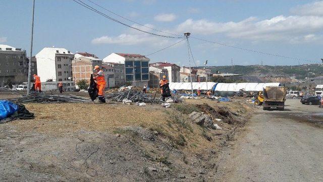 Bayramın Son Gününde Kurban Pazarlarında Temizlik Çalışmaları Başladı