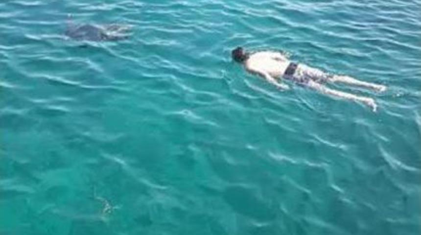 Marmaris'teki Caretta Caretta Tatilcilerle Y&uuml;zd&uuml;