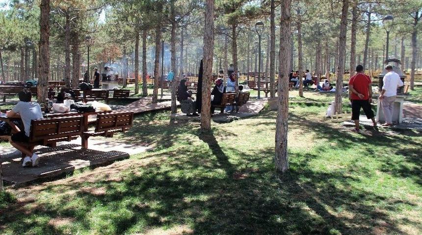 Bayramın Sonu G&uuml;n&uuml;n&uuml;, Piknik Yaparak Değerlendirdiler