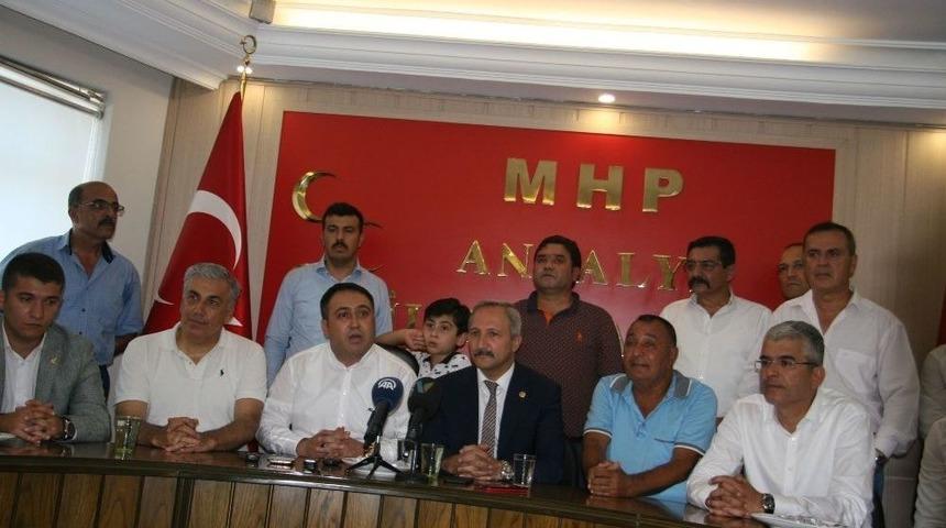 Mhp Antalya İl Başkanlığı&rsquo;nda Bayramlaşma