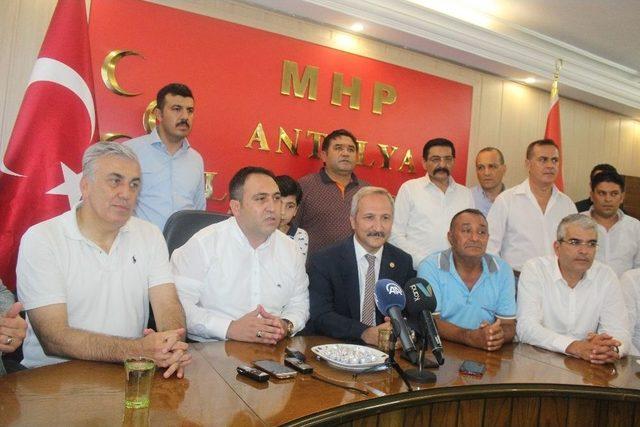 Mhp Antalya İl Başkanlığı’nda Bayramlaşma