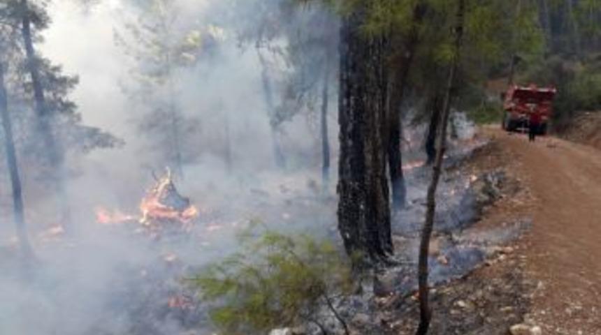 Kumluca&rsquo;daki Orman Yangını Kısmen Kontrol Altına Alındı