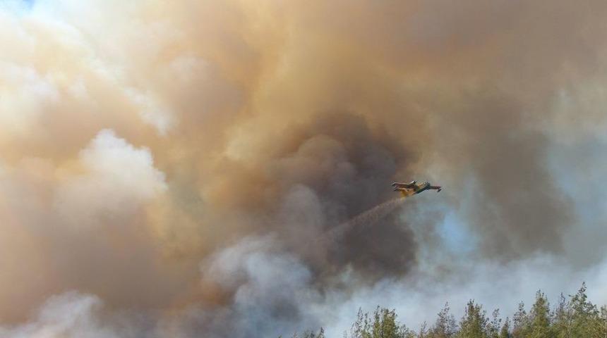 Kumluca&rsquo;daki Yangın Kuzeybatı Y&ouml;n&uuml;ne İlerliyor