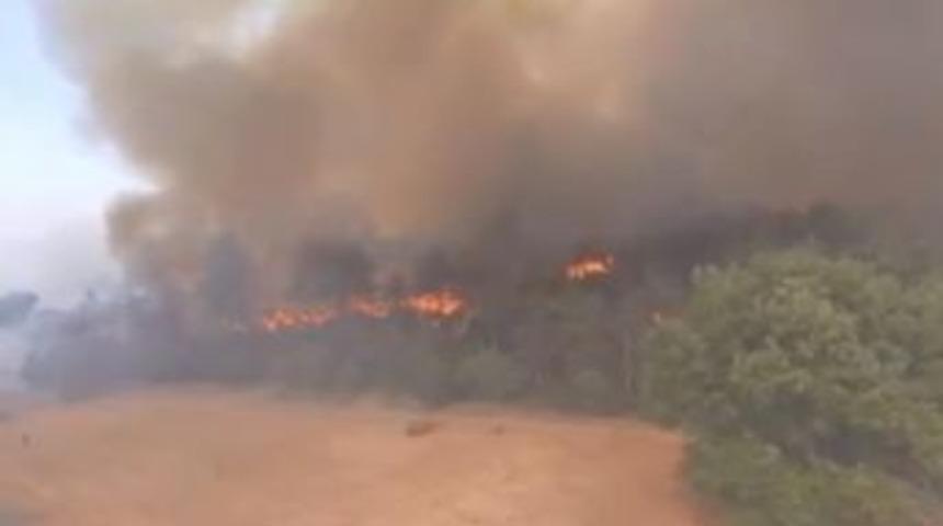 Bolu&rsquo;daki Orman Yangını Havadan G&ouml;r&uuml;nt&uuml;lendi