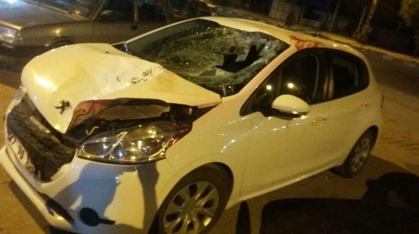 Aracın &Ccedil;arptığı İneğe Bakmak İ&ccedil;in Karşıya Ge&ccedil;erken Canından Oldu