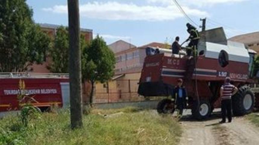 Hasat Yapan Bi&ccedil;erd&ouml;ver Yandı