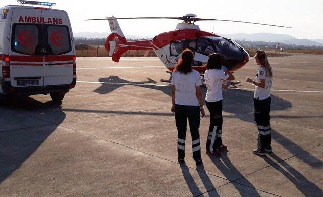 Ambulans Helikopter Minik Mehmet Ali İçin Havalandı