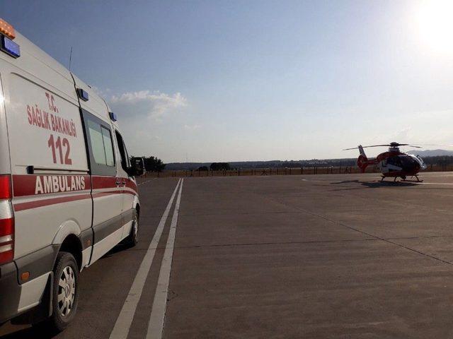 Ambulans Helikopter Minik Mehmet Ali İçin Havalandı