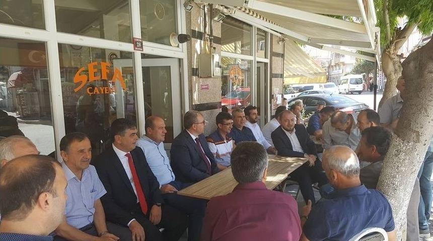 Milletvekili Eldemir Ve İl Başkanı Karabıyık Pazaryerililerle Bir Araya Geldi