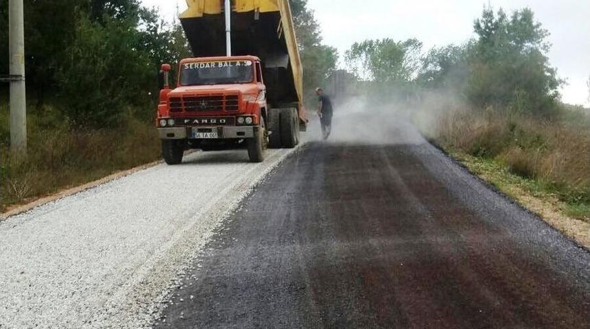 Eğnidirler Yolu Asfaltlama &Ccedil;alışmaları Bitti