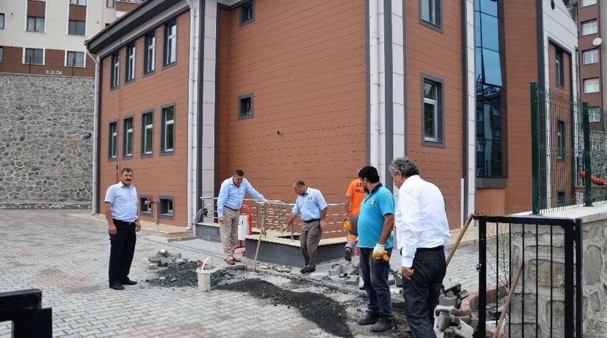 Alaplı Karşıyaka Anaokulu&rsquo;nun Altyapısı Yapılıyor