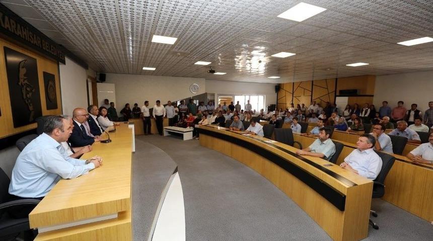 Başkan &Ccedil;oban, Personeli İle Bayramlaştı