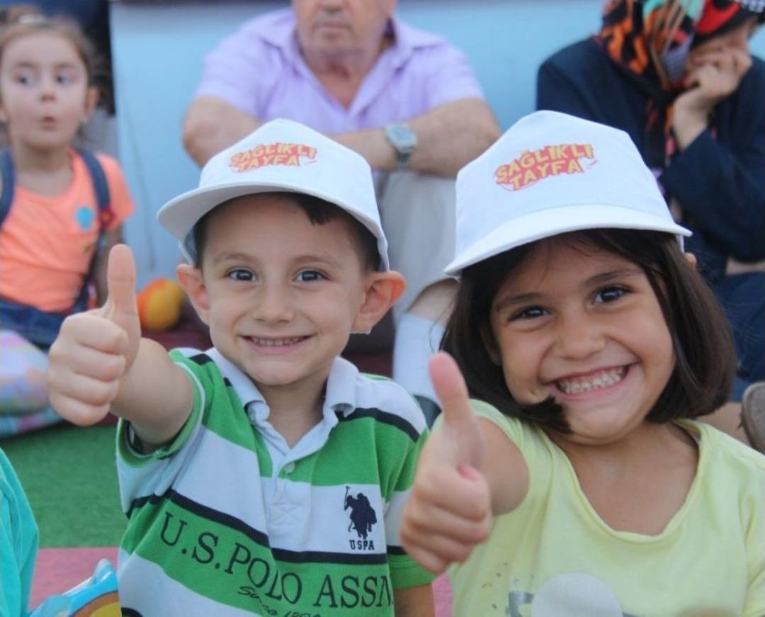 &Ccedil;ocuklar, "rafadan Tayfa Sağlıklı Tayfa" Etkinliği İle Eğlendi