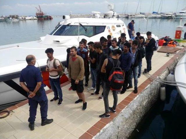 Ayvacık ta 31 Ka&ccedil;ak G&ouml;&ccedil;men Yakalandı 3