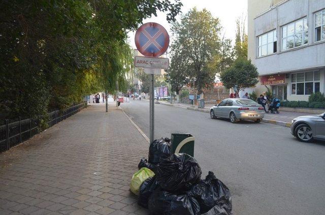 Iğdır&rsquo;da Duyarsız Esnaflar &Ccedil;&ouml;p Yığını Oluşturdu 1