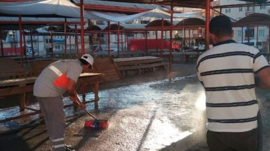 Kurban Kesim Alanları Temizlendi