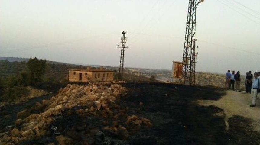 Ömerli’de Anız Yangını Bin 500 Dönümlük Araziyi Küle Çevirdi