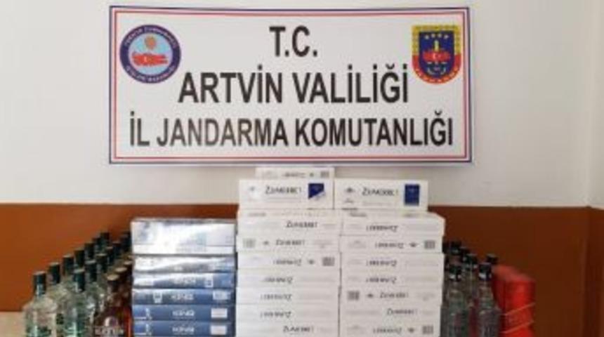 Artvin&rsquo;de Ka&ccedil;ak Sigara Ve İ&ccedil;ki Operasyonu