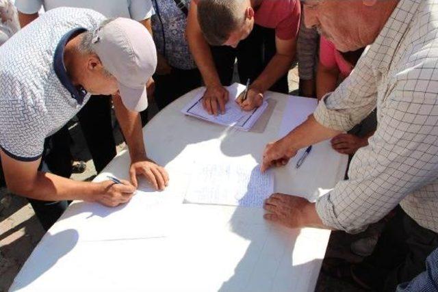 Saray'da Taş Ocağı Protestosu