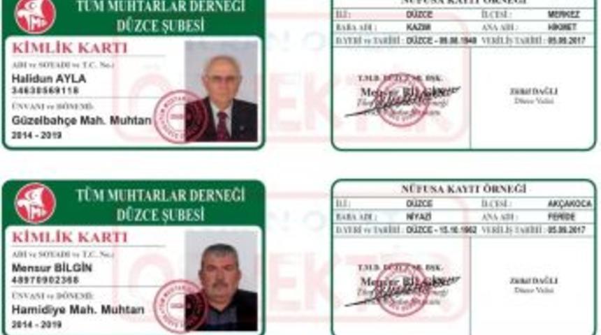 Muhtarlar İ&ccedil;in Kimlik Kartı Hazırlandı