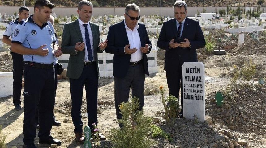 Başkan &Ccedil;er&ccedil;i Vefat Eden Zabıta Memurunu Unutmadı