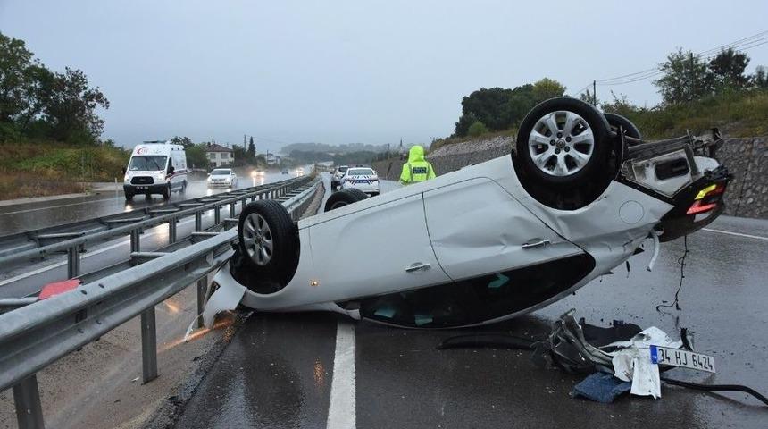Sinop’ta Trafik Kazası: 1 Yaralı