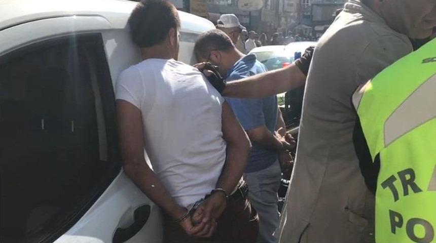 (&ouml;zel Haber) Trafik Polisi İle S&uuml;r&uuml;c&uuml; Arasında &ldquo;ceza&rdquo; Kavgası