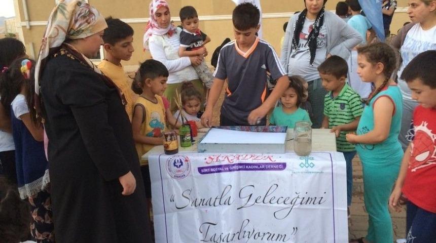 Siirtli &Ccedil;ocuklara Ebru Kursu