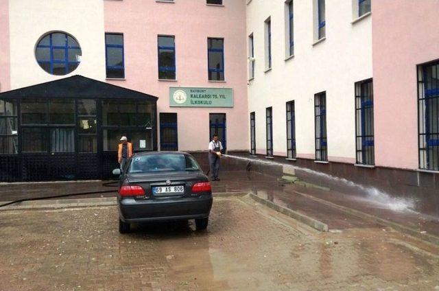 Yeni Eğitim &Ouml;ğretim Yılı &Ouml;ncesi Okullarda Temizlik &Ccedil;alışması Başladı 1