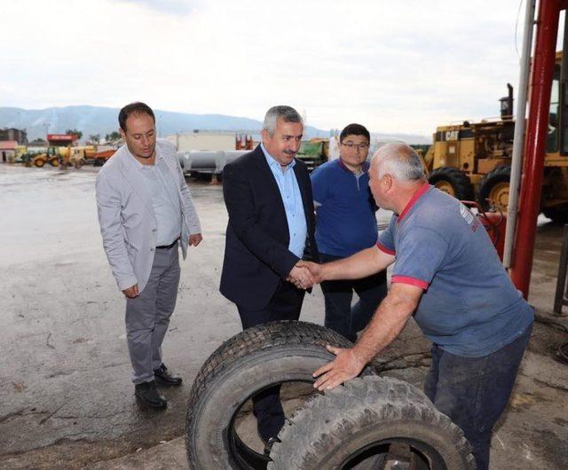 Başkan Baran’dan Personeline Moral Ziyareti