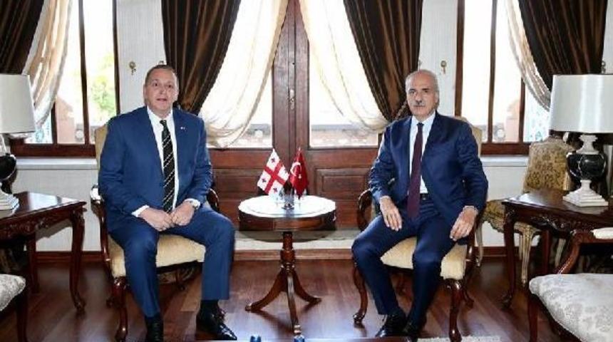 Bakan Kurtulmuş, G&uuml;rc&uuml; Bakan Giorgadze'yle Bir Araya Geldi