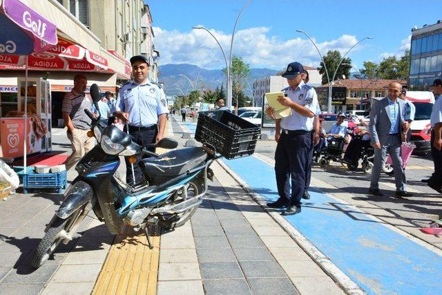 Zabıta Ekiplerinden Engellilerle Birlikte Uygulama 1