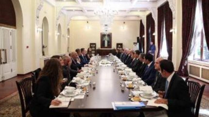 Bakan Kurtulmuş, G&uuml;rc&uuml; Bakan Giorgadze İle Bir Araya Geldi