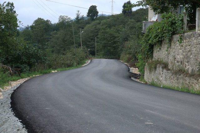 Fatsa Hatipli Yolu Sıcak Asfalta Kavuştu