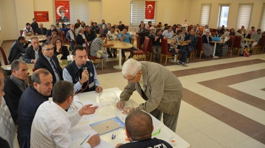 S&ouml;ke&rsquo;nin Bağarası Mahallesi Kapalı Pazaryeri İ&ccedil;in Kura &Ccedil;ekimi Yapıldı