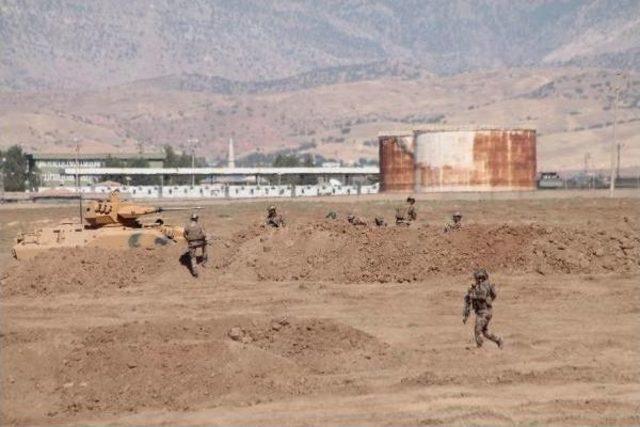 Habur’Daki Tatbikatta Temsili Düşman Mevzileri Böyle Ele Geçirildi