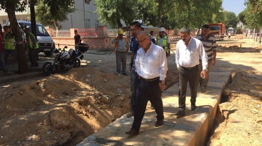 Başkan Kayda Yağmur Suyu Hatlarını İnceledi