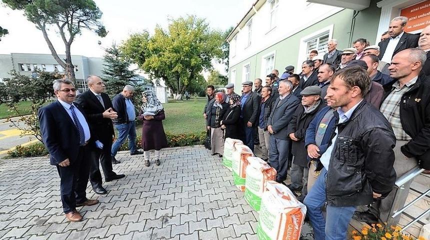 B&uuml;y&uuml;kşehirden Canik Tarımına Tohum Desteği