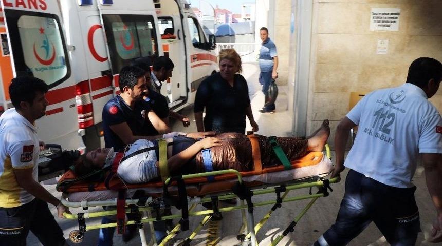 Kopan Elektrik Teline Değen Kadın Akıma Kapıldı