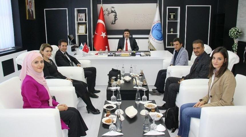 Rektör Karacoşkun Tema İl Temsilcisi Ahmet Özcan’ı Kabul Etti