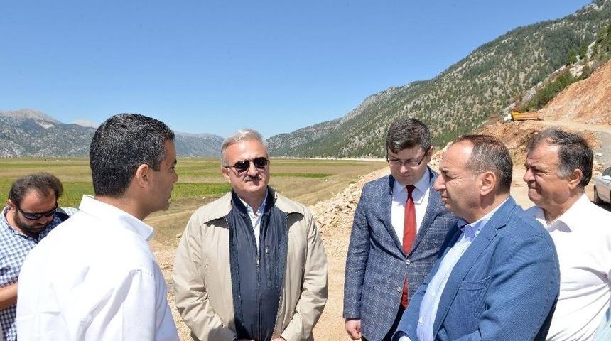 Vali Karaloğlu Akseki-ibradı-derebucak Karayolu&rsquo;nu İnceledi