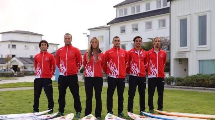 Dalga S&ouml;rf&uuml; Milli Takımı, Avrupa Şampiyonası'nda Ilk 20 I&ccedil;inde Yer Aldı