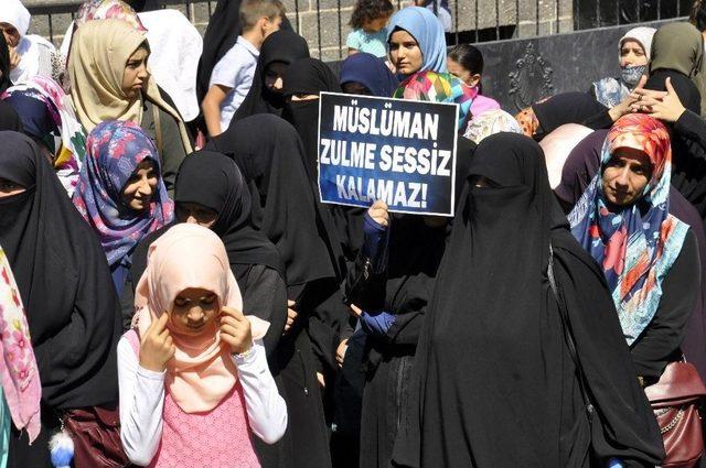 Diyarbakır’da Arakan Protestosu 1